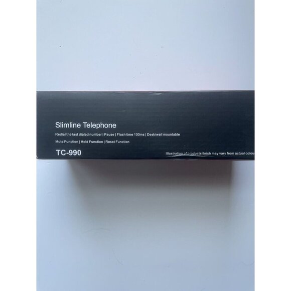 TC-990 Black Desk Phone – Corded Office Telephone with Caller ID & Speaker - Picture 2 of 5